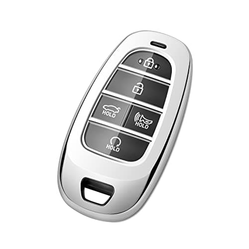 Tengare for Hyundai Key Fob Cover Car Key Case Tucson Sonata Santa Fe Santa Cruz Palisade Ioniq 5 Accessories