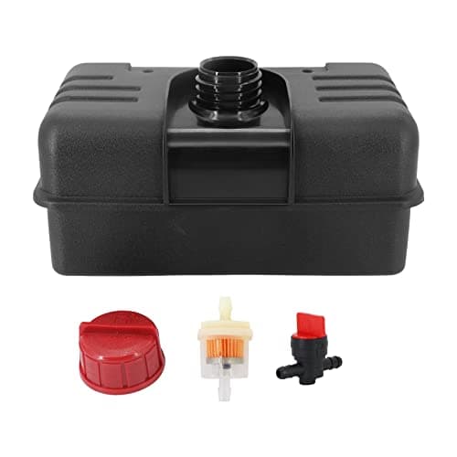 Tektall Fuel Tank With Cap Gas 4 Quart Compatible with Various Tecumseh Engines Including H35-45751Y HM100-159090H HM80-155490S HM80-155579T OHSK120-222005A & other models Replace #37290 & 34156