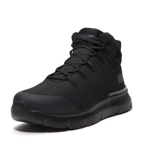 Timberland PRO Men's Intercept Mid Steel Safety Toe Puncture Resistant CSA Industrial Athletic Work Shoe, Black, 12M