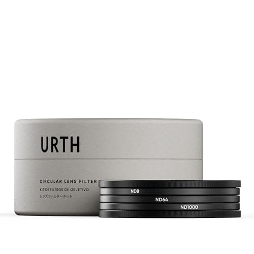 Urth 82mm 3-in-1 Lens Filter Kit (Plus+) — Neutral Density ND8, ND64, ND1000, 20-Layer Nano-Coated, Ultra-Slim Camera Lens Filters