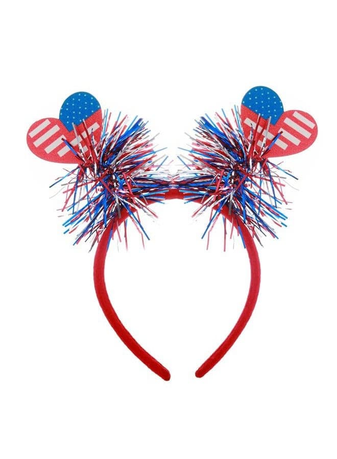 4th of July Headbands Stars Patriotic Head Boppers Independence Day Head Band for Women and Girls (Style F)