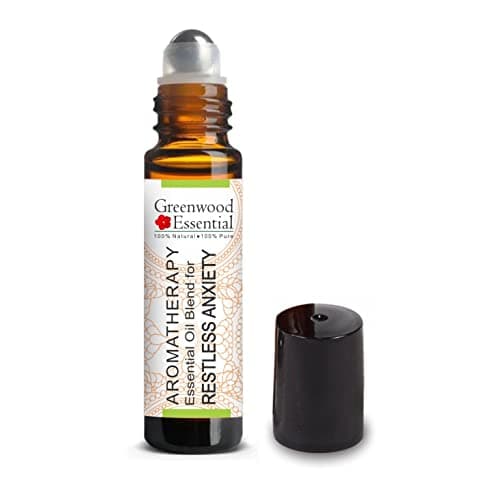 Greenwood Essential Restless Anxiety Relief - Aromatherapy Essential Oil Blend of Vetiver, Cedarwood, Juniper Berry, Roman Chamomile, Frankincense & Mandarin Essential Oils 10ml