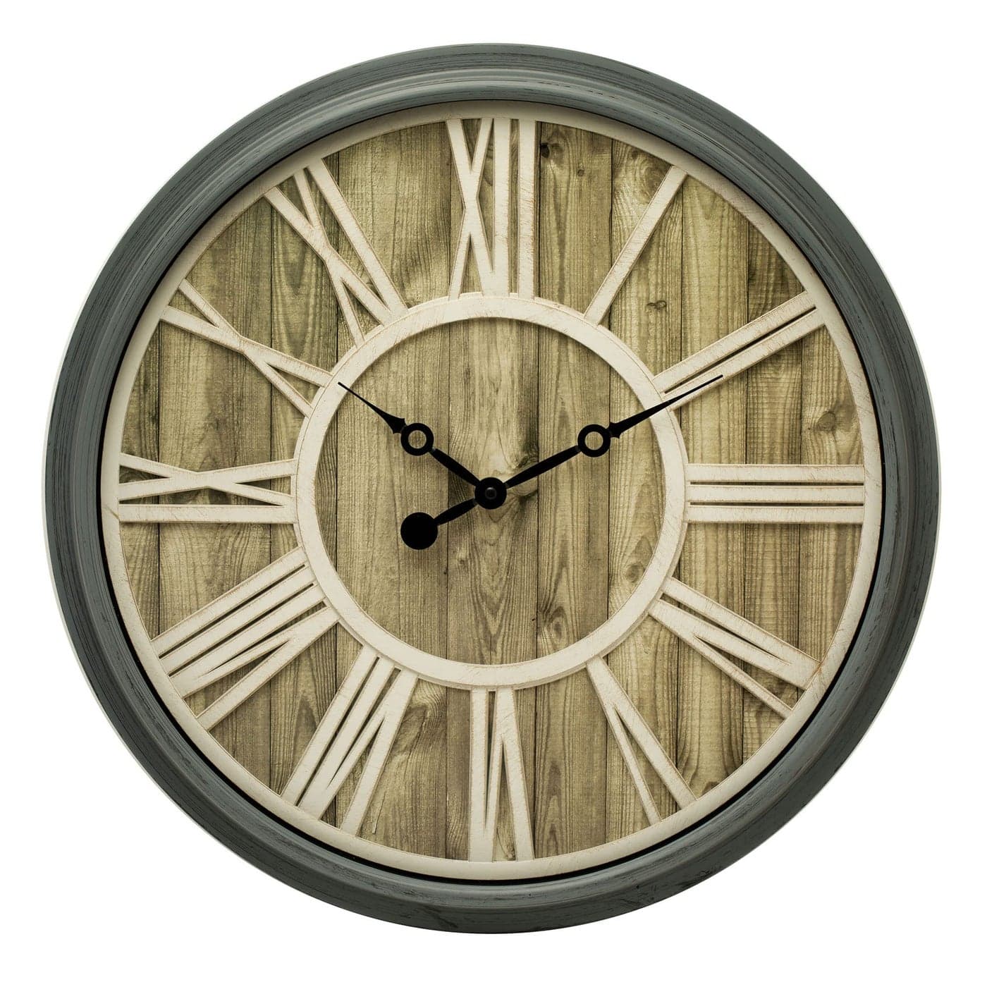 Pacific Bay Mannheim Large Wall Clock Decorative Lightweight Modern Wall Clock Silent NonTicking 3D Roman Numerals EasytoRead Battery Glass Face Cover 20inch Old World Clock Latest Model