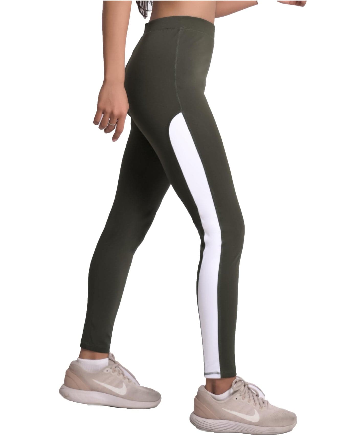 Mehrang Women's Stretch Fit Yoga Pants, Track Pants Stretchable Gym Legging Tights (XL, Olive)