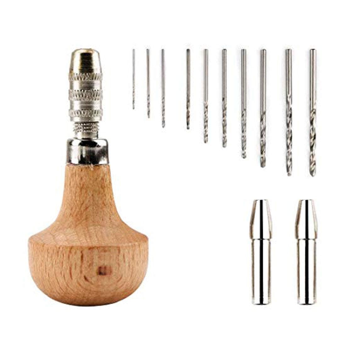 DIY Crafts Design No 2 With Drill Bits Steel Mushroom Handle Hand Twist D Design No 2 With Drill Bits