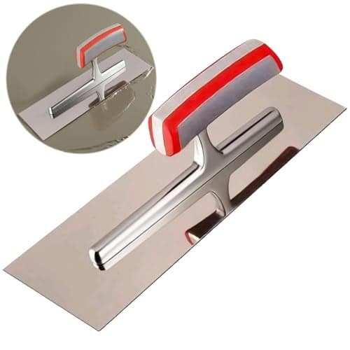 11.8x3.8 Inch Concrete Finishing Trowel - Premium Stainless Steel Masonry Tool for All Construction Finishing Needs, Drywall Tools