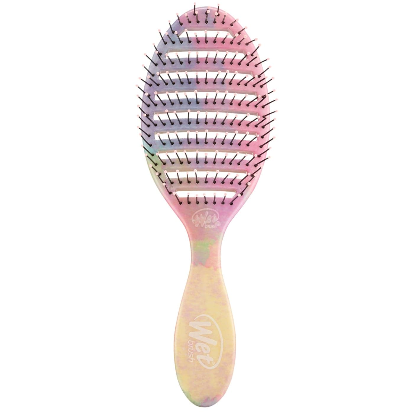 Wet Brush Speed Dry Hair Brush Stripes Color Wash Vented Design and Ultra Soft HeatFlex Bristles Are Blow Dry Safe With Ergonomic Handle Manages Tangle and Uncontrollable Hair PainFree
