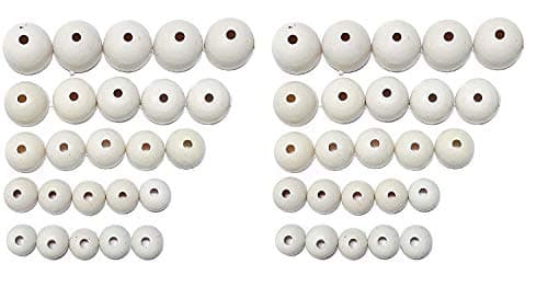 GOELX Silk Thread Jhumka Base - 25 Pair in 5 Sizes (5 in Each Size)