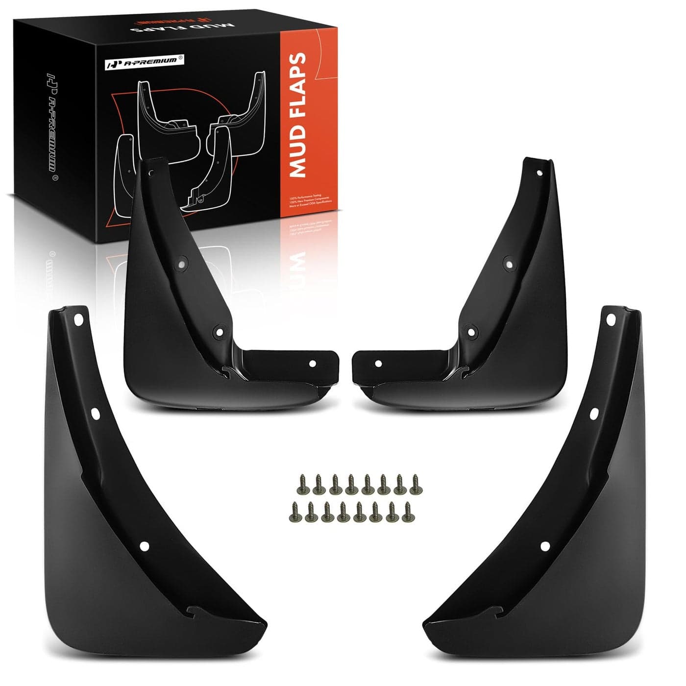 APremium Set of 4PCS Mud Flaps Splash Guards Mudguards Mudflaps Compatible with Dodge Challenger 20152022 Coupe Without Fender Flares Front and Rear