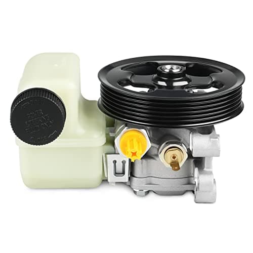 WMPHE Power Steering Pump with Pulley & Reservoir Compatible with Mazda CX-7 L4 2.3L - 2007 2008 2009 2010 2011 2012, Mazda CX-7 L4 2.5L - 2010 2011 2012, Replacement for EG2132600A, BGJ6E32600B