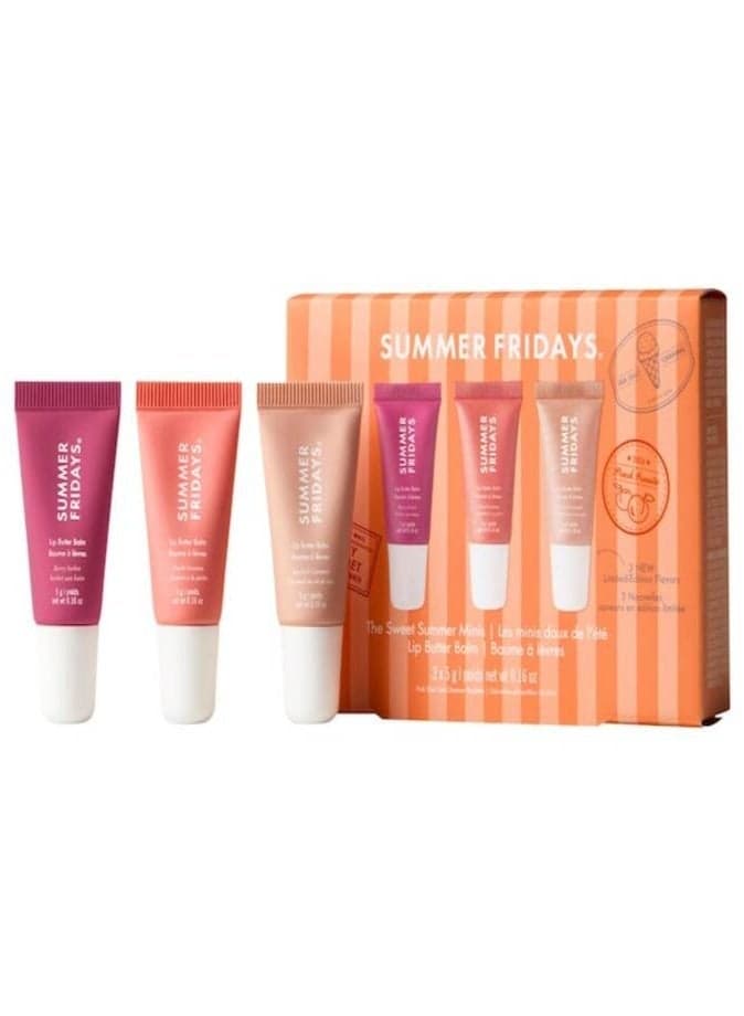 Summer Fridays The Sweet Summer Minis Lip Butter Balm Trio Set 15g – Hydrating Lip Care Collection