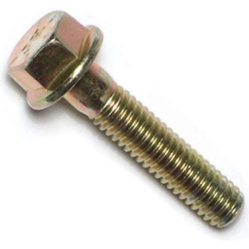 Hard-to-Find Fastener 014973240134 Grade 8 Coarse Hex Flange Bolts, 5/16-18 x 1-1/2, Piece-5, Yellow