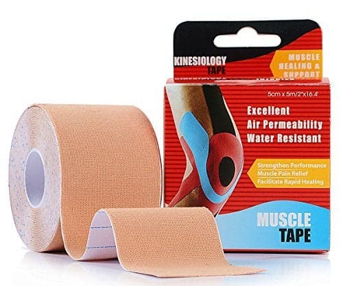 Kinesiology Tape Strapping Taping Athletic Sports Tape for Men Knee Shoulder Elbow Ankle Neck Muscle Superior Waterproof Adhesion Non Latex Safe for Kids Pregnant Women