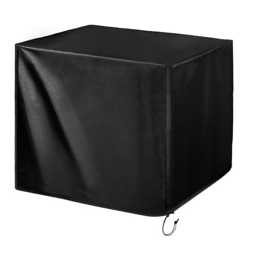 TIAOFY Waterproof Universal Generator Cover, Outdoor Generator Tent Running Cover, Portable Generator Enclosure 600D Oxford Fabric with Elastic Drawstring (BLACK, 30"(L) x 30"(W) x 26"(H))