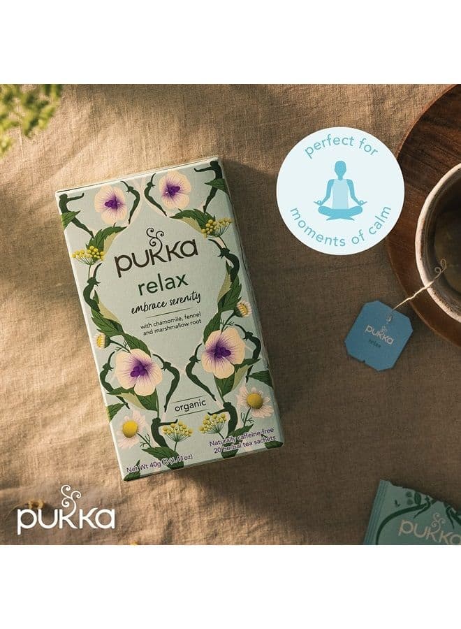 Pukka Organic Teas, Relax, 20 Count