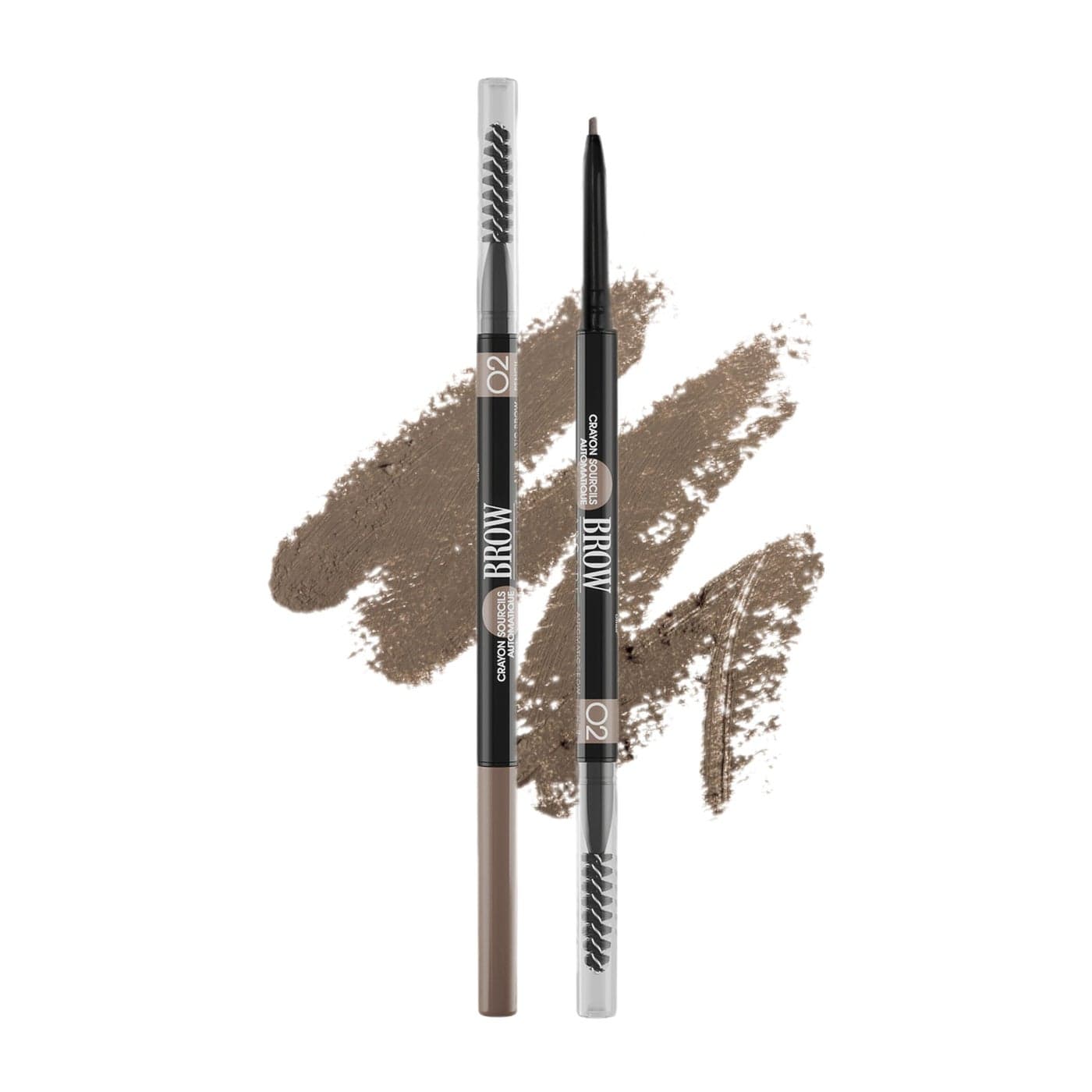 Vivienne Sabo Paris Automatic Eyebrow Pencil Brow Arcade Soft Brown Shade 02 Natural Looking Brows All Day Wear