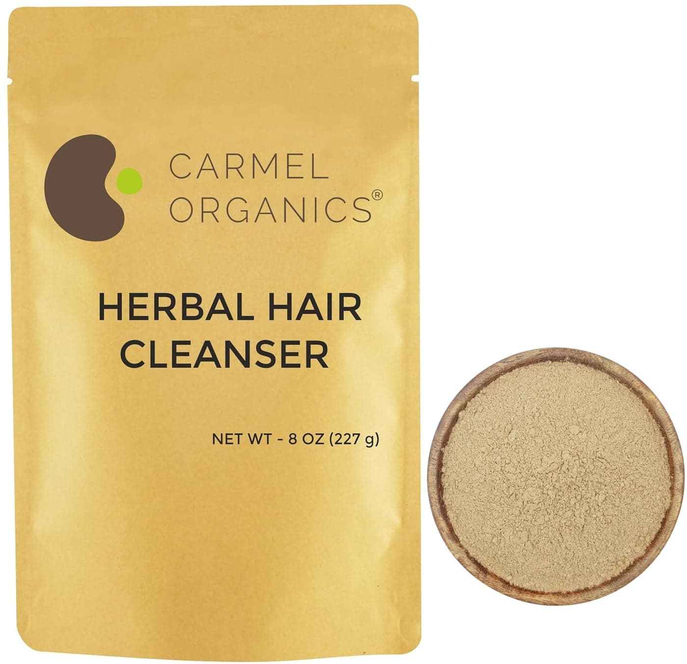 CARMEL ORGANICS Herbal Hair Cleanser 8 Ounce Unique Blend Of SoapnutShikakaiAmla Aloevera Powder 100 Natural No Artificial Fragrance and Chemical free No Added Preservatives