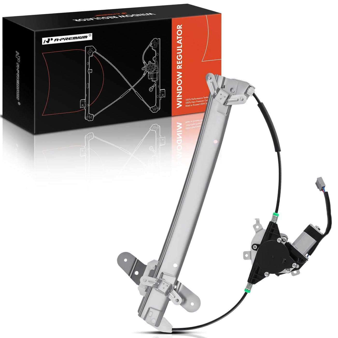 APremium Power Window Regulator with Motor Replacement for Lincoln Town Car 19982011 Front Left Driver Side