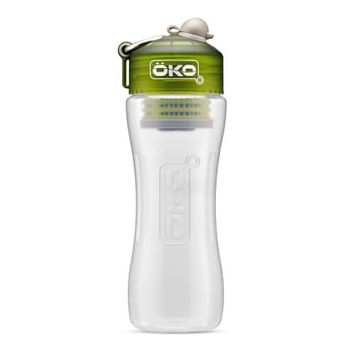 KO H2O Purification Water Bottle with Advanced Filtration Portable Water Filter Bottle for Travel Hiking On the Go BPAFree Reusable Bottle Long Lasting 100 Gallon Filter 22 Oz