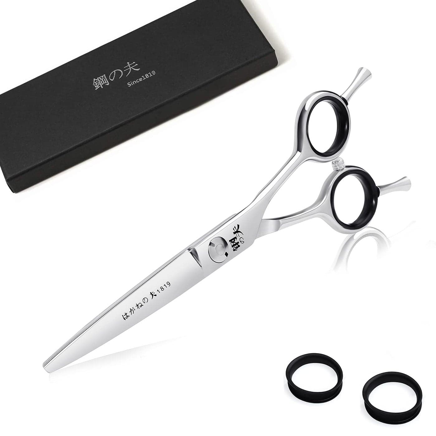 DRGSKL 6 Inch Hair Cutting Scissors Straight Grooming Scissors for Small Dogs Cat Hairstyle Sharp Haircut Scissors for Women Men Japanese Stainless Steel with Fine Adjustment Tension Screw