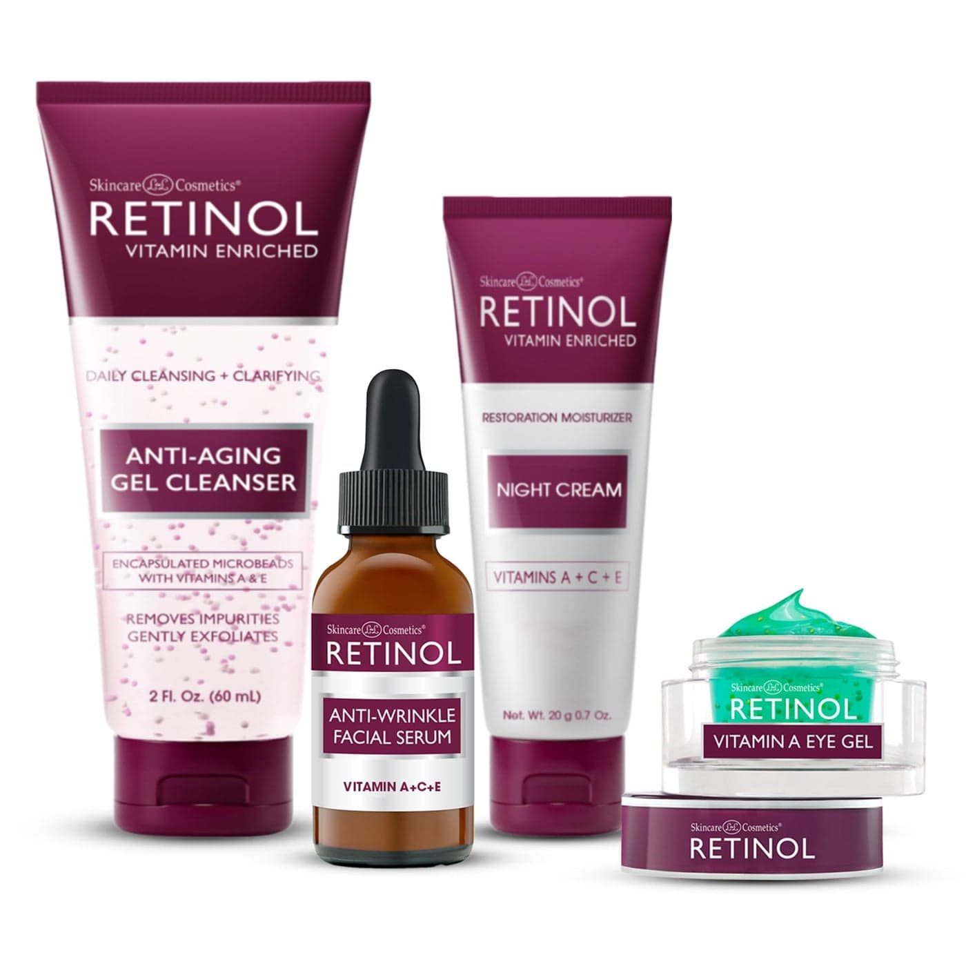 LIVAURA Retinol AntiAging Starter Kit The Original Retinol For a Younger Look 4 Conveniently Sized Products Perfect For Travel or First Time Try Cleanse Treat Repair Hydrate OnTheGo