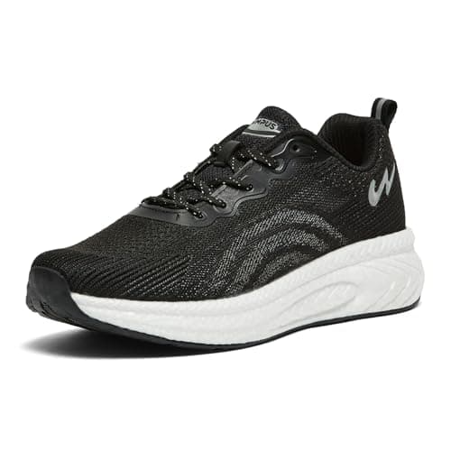 Campus Men's Hype PRO Running Shoes BLK/Silver - 9UK/India