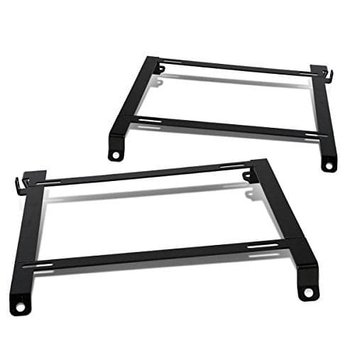 DNA MOTORING SBK-LM-240SX Pair of Low Mount Tensile Steel Seat Brackets Compatible with S13/S14 89-98, Black