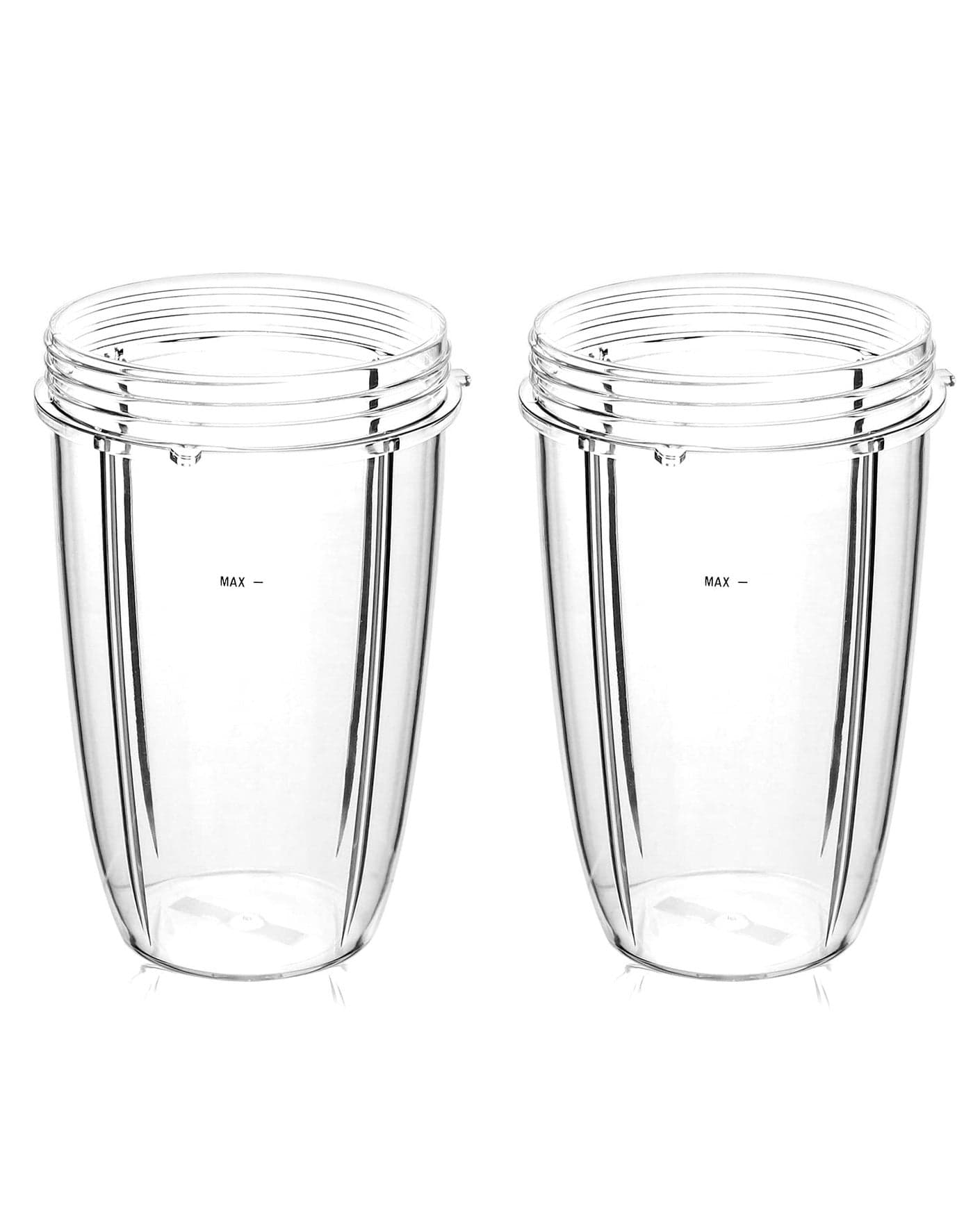 QWORK 24OZ Juicer Cups Compatible with Nutribullet 600W 900W Blenders Juicer Replacement Parts 2 Pack