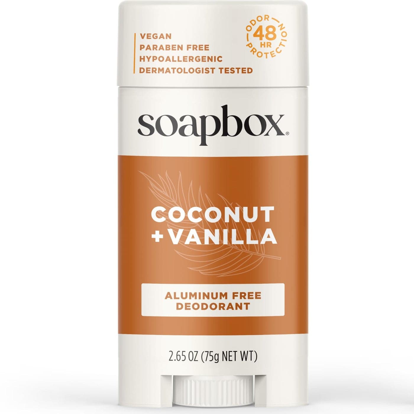 Soapbox Aluminum Free Deodorant Coconut Vanilla Scented Deodorant Scented AluminumFree Natural Deodorants 265oz