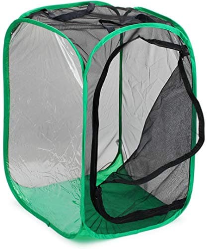 RESTCLOUD 36 Large Monarch Butterfly Habitat Giant Collapsible Insect Mesh Cage Terrarium Popup 24 x 24 x 36 Inches