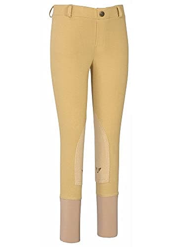 TuffRider Girl's Starter Lowrise Pull-On Breech, Light Tan, 14
