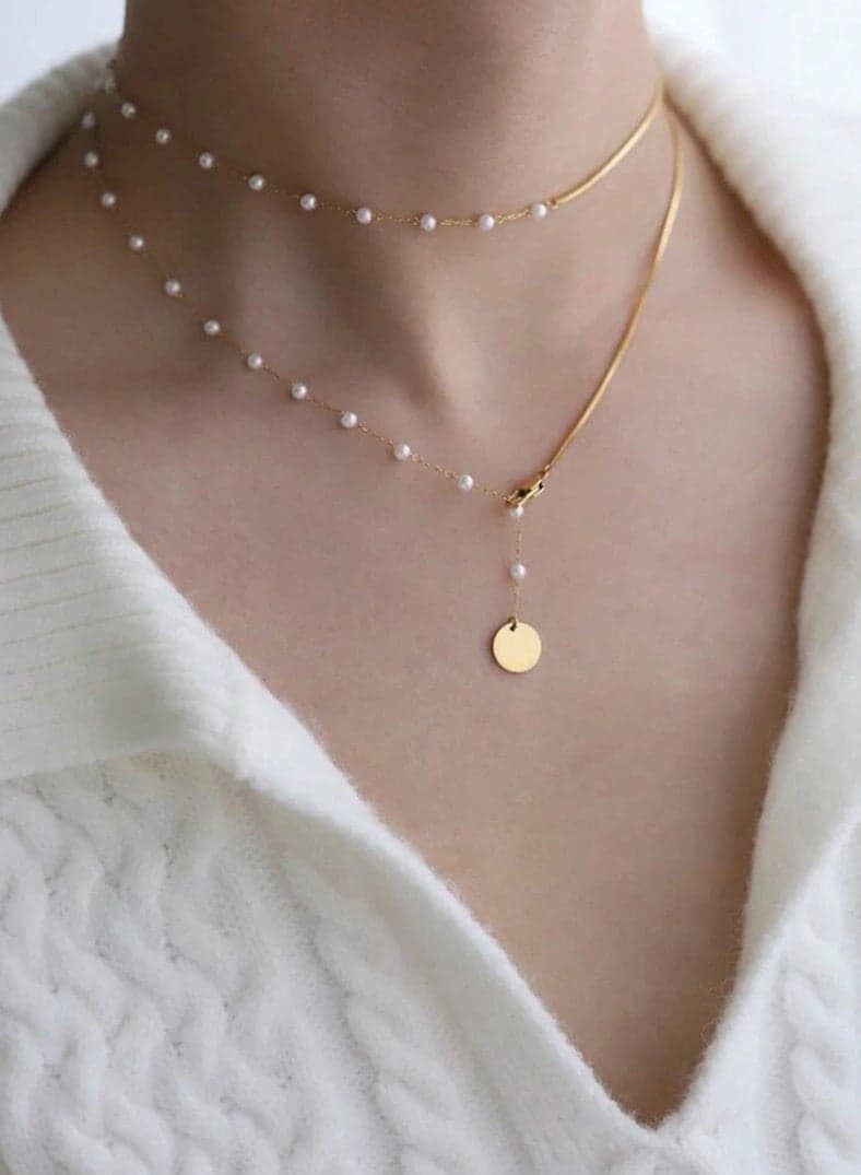 Elegant Women’s Necklace Made Of Stainless Steel Coated With Gold In A Modern And Chic Design