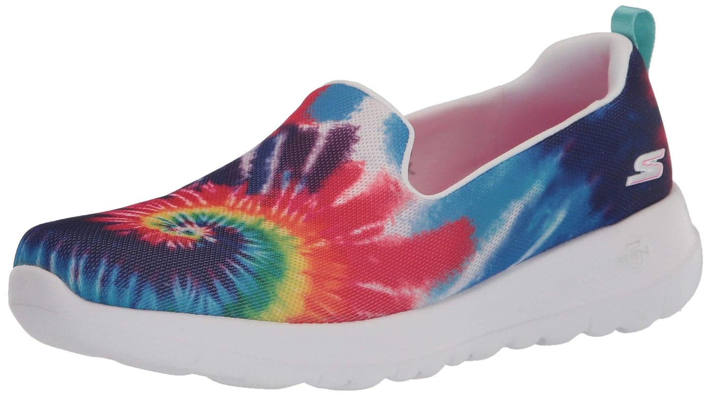 Skechers Womens Go Walk Joy Tie-dye Slip-on Sneaker, Multicolor, 9 US