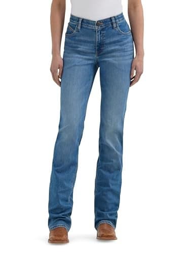 Wrangler Womens Willow Mid Rise Performance Waist Boot Cut Ultimate Riding Jean Sophia 3034