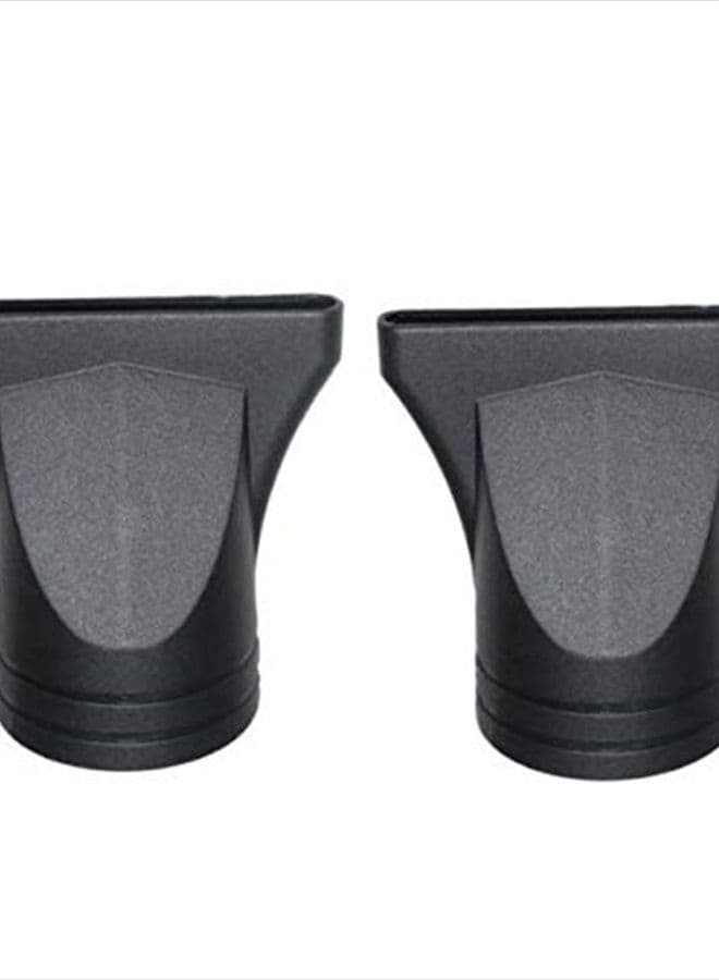 Pack of 2 Black Professional Plastic Hair Dryer Diffuser, Dryer Nozzle Wide Design Plastic Hair Dryer Nozzle Replacement Blow Flat Hairdressing Salon Styling Tool