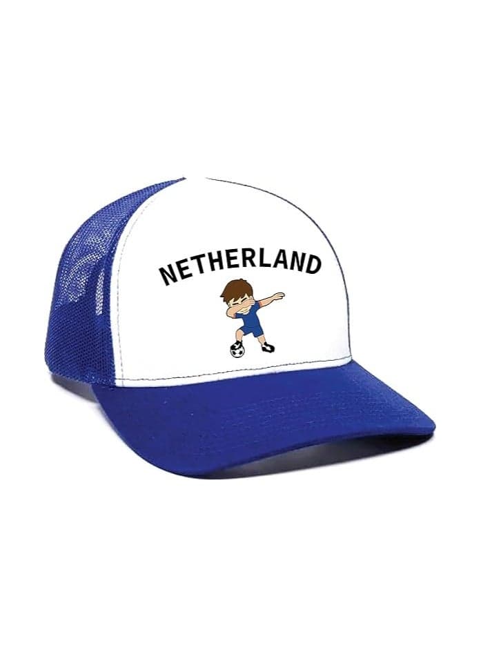 Netherland Sports Cap With Adjustment Plastic Snap Closure For Men And Women