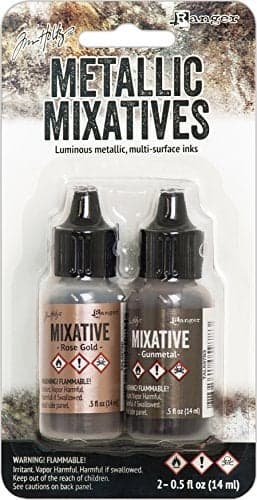 Ranger Tim Holtz Alcohol Ink Metallic Mixatives Scrapbooking Stamping Multicolor