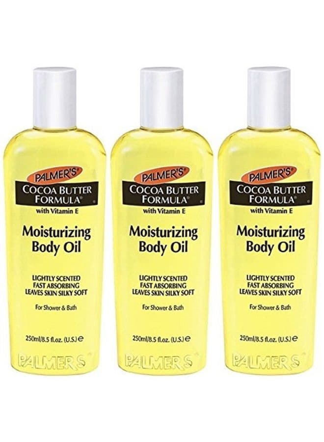 Cocoa Butter Formula Moisturizing Body Oil with Vitamin E - 8.5 fl oz (Pack of 3)