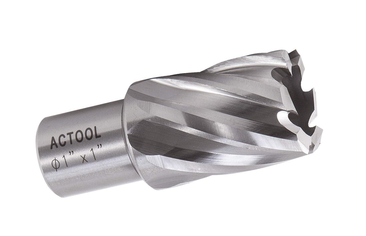ACTOOL 1 Diameter 1 Depth of Cut HSS ANNULAR Cutter with 34 Weldon Shank