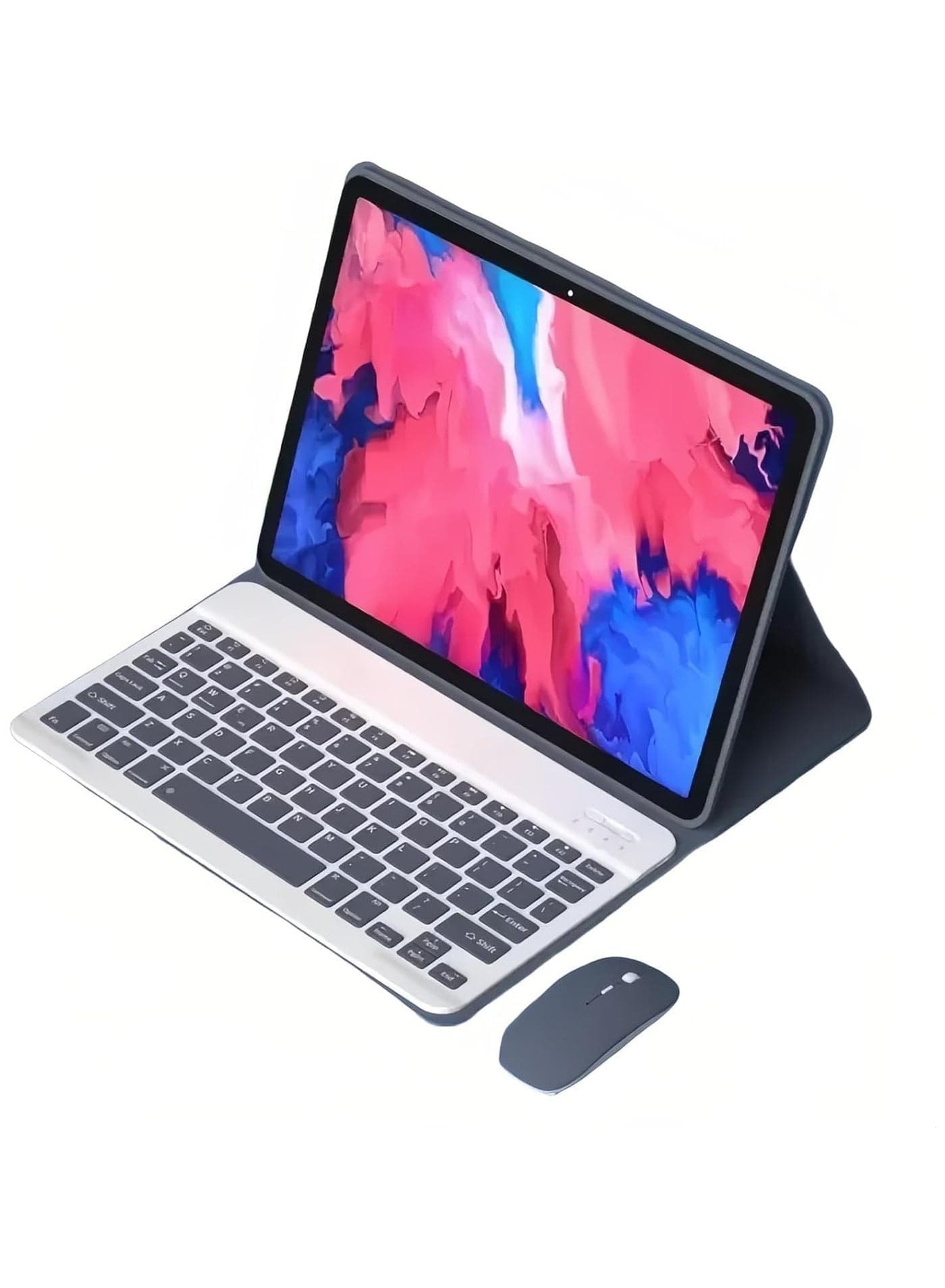 Arabic and English Keyboard Case Compatible with Xiaomi Redmi Pad 2 Pro 12.1-inch 2025 Model Slim protective case featuring a detachable wireless Bluetooth keyboard and mouse