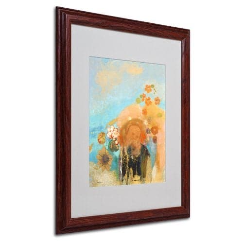Trademark Fine Art Evocation of Roussel 1912 by Odilon Redon with Wood Frame Artwork, 16 by 20-Inch