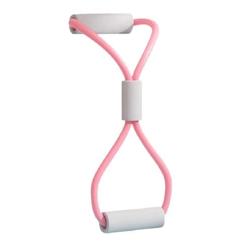 RoarCraft Figure 8 Exercise Band Chest Stretcher with Comfortable Handles - Belt Elastic Rope Back Trainer Rubber Band - Shoulder and Neck Stretching, Home Fitness Equipment(1 pcs, Random Colour)