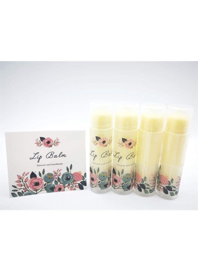 Assorted Clear Vinyl Lip Balm Label Sticker for Lip Balm Tubes Containers 20pcs - Teal Multi