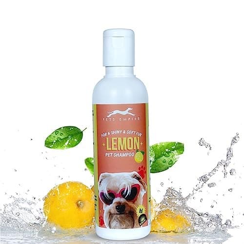 Pets Empire Naturally Organic Body Lemon Shampoo for Pets l Puppy Safe, Antibacterial, PH Balanced| Regular use Coat Cleansing Shampoo for Puppies and Adult Dogs (500ml)