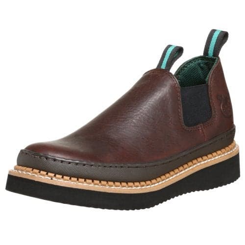 Georgia Giant Wedge Romeo Work Shoe, Soggy Brown, Size 13(W)