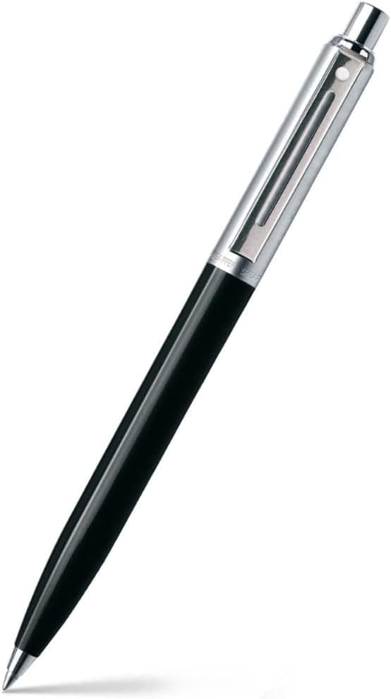 Sheaffer Sentinel Black Ballpoint Pen with Chrome Trim