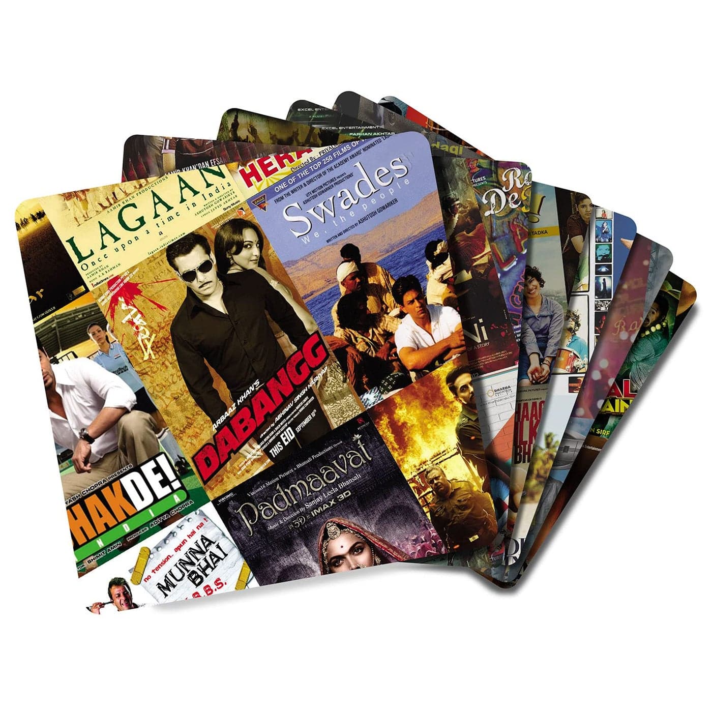 Bollywood Indian Hindi Movies Coasters Set of SixMDF Wood Material Coasters for Home and Kitchen Office Table Dining Table Home Decor