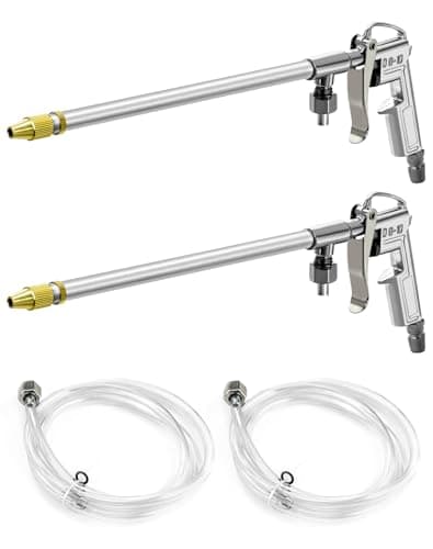 QWORK Spray Gun, 2 Pack Aluminum Pneumatic Air Engine Cleaning Washer Gun Kit Tool, 1/4"