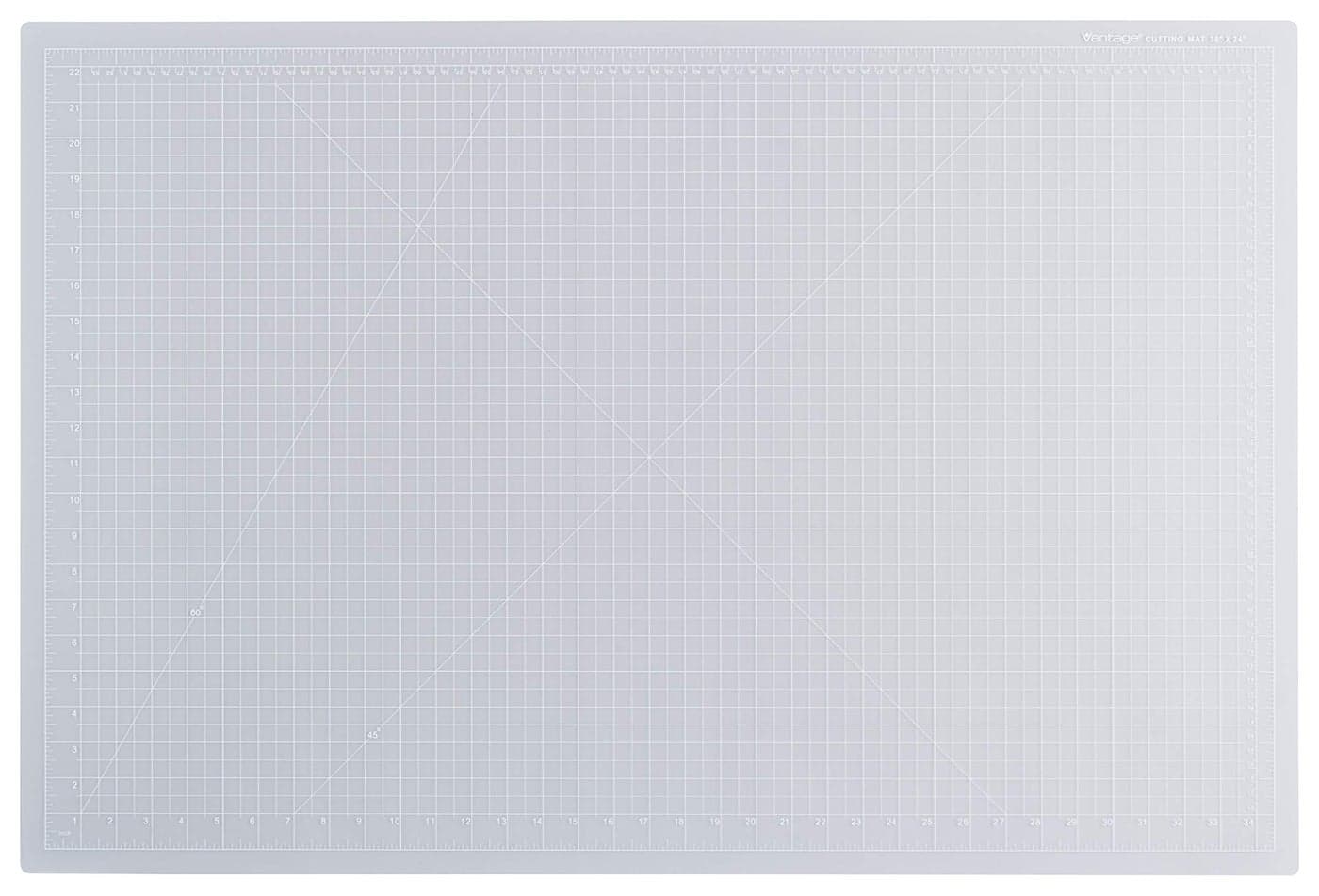 Dahle Vantage 10683 SeeThrough Premium SelfHealing Cutting Mat 24x36 12 Grid 5 Layers for Max Healing Perfect for Crafts Sewing Clear