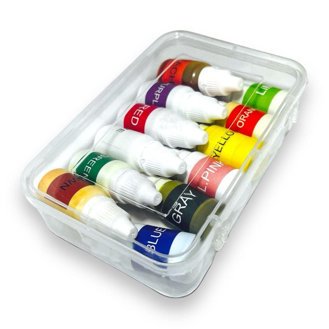 KROKIO Candle Colours for Candle Making Liquid Wax Pigment Colors Set of 12 Dye